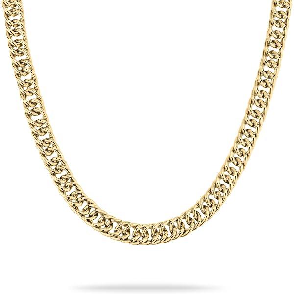 Bracciale Donna Tamaris In Acciaio Inox Oro Rosa, Due Catene A Maglia Barbazzale, 21 Cm