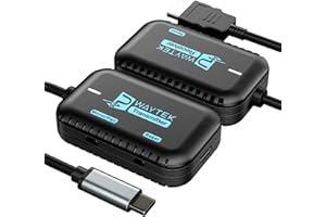 Transmisor y receptor HDMI inalámbrico PWAYTEK, Plug and Play 98FT/30M Streaming HDMI inalámbrico para reuniones, hogar, viajes