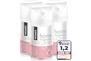 ‎ROSELIVE COSMETIC ROSELIVE Homex Raumduft, mit Parfumessenzen,Lufterfrischer, Kompatibel mit Freshmatic Duftspender, EU hergestellte Essenzen,langhaltende,einzigartige Duft-Kombinationen (No6 Silk Candy, 3x260ml)