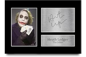 HWC Trading Heath Ledger Gift Signed A4 Printed Autograph The Joker Batman Gifts Print Photo Picture Display