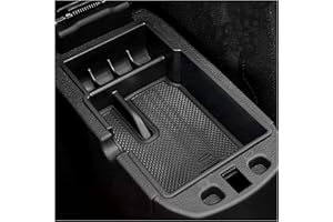 SXCY Contenitore portaoggetti per bracciolo Renegade 2015-2021 2022, accessorio per console centrale, organizer per console con tappetini antiscivolo (Nero)