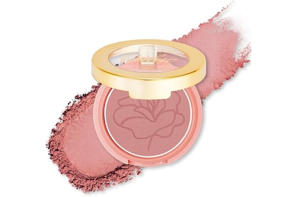 Oulac ST08 La Reverdie Maquillage satiné Blush, surligneur avec blush éblouissant, maquillage longue durée, résistant à la décoloration et à la transmission, végétalien et cruelty Free, ST08
