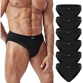 FALARY Men's Cotton Briefs Pack of 6 to 12 Men's Briefs | 100% soft and breathable cotton. Snug fit, tagless, firm support an