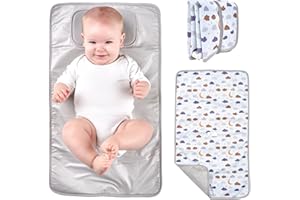TENDS Fasciatoio Portatile Neonato - Fasciatoio Pieghevole e Impermeabile per Viaggio como Neonato Accessori Utili - Regalo Nascita Perfetto per Bimbo e Bimba - Fasciatoio neonato portatile