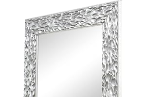 LA FABRICA DEL CUADRO Espejo de Pared, Fabricado en España | Varios Tamaños y Colores | Ideal Para Salón, Recibidor, Vestidor, Dormitorio y Baño. | (1038 GRIS, 64x84 cm)