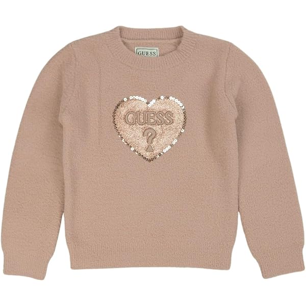 GUESS Maglione Nero A Manica Lunga Per Bambine E Ragazze – Taglia 14 Anni (164 Cm)