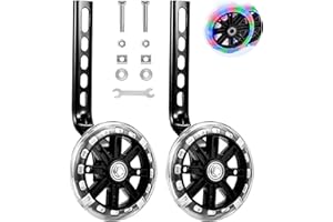 KFDDRN Roulette Velo Enfant, Petite Roue Velo Enfant Stabilisatrices Universelles Pour Vélo D'enfant De 12, 14, 16, 18, 20 Pouces