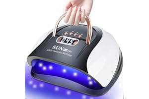 LEWER - Led Nagellampe 256W SUN C4 PLUS LCD UV, mit 10/30/60/99 s Timer, für Füße und Hände, für Alle Gel Nagellack,Gelnägel - Professional Nagellacktrockner