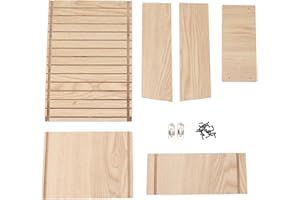 HERCHR Bat Box,Outdoor Bat House Box 11.0x7.5x3.3in Robin Nesting Owl House Wooden Bat Shelter Kit Easy to Hang