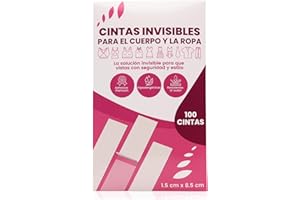 FASTRAY Cinta Doble Cara Ropa y Piel Invisible-Adhesivo Natural Extrafuerte y Resistente al Sudor-Cinta Para la Ropa Hipoalergénica-Sin Daños en Piel y Ropa-Sin Residuos