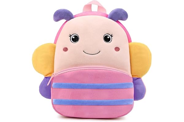 ADISA Kids Backpack Toddler Bag Back Pack Plush Cartoon for Girls and Boys 1-5 Years