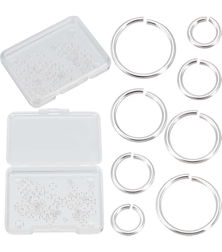 Anelli Di Salto Aperti Placcati In Argento Da 5 Mm, 18 G