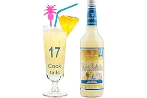 ‎FLYING BIRD DRINKS & MORE Flying Bird Piña Colada für 17 Cocktails fertig gemixt | 0,7l Flasche 28% Alkohol | Ananassaft dazu, schütteln, fertig