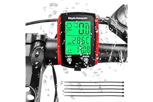DOOCECIY Bike Speedometer, Wireless Waterproof Backlit Touch Screen GPS Bike Computer with 19 Functions