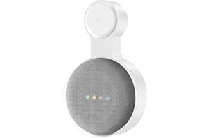 Renwu Montage Mural Sortie,pour Google Home Support Mural,Support Mural pour Enceinte Intelligente Google Home Nest Mini,Mini Voice Assistant Suspension Murale Compacte