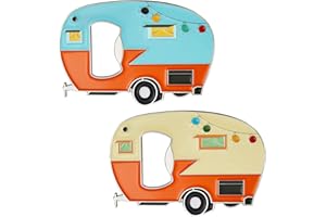 DOMEMIT Apribottiglie Magnetico, Apribottiglie Divertenti, Birra Apribottiglie, Calamite da Frigorifero, Unico Regalo Uomo Compleanno Utile, Regali Papà, Regalo da Campeggio, Amanti del Camper - 2 Pezzi