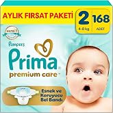 Prima Bebek Bezi Premium Care 2 Numara 168 Adet Aylık Fırsat Paketi