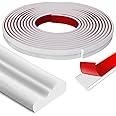 moonoom 20 Ft x 1.6''Wall Decoration Molding Trim,Self-Adhesive 3D Chair Rail Panel Molding, Flexible DIY Wall Trim for Wall Mirror Window Frame and Home Decoration