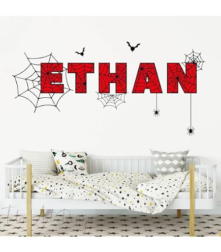 "With Great Power Comes Great Responsibility" Wall Decal – Superhero Quote Vinyl Sticker | Peel & Stick Wall Art