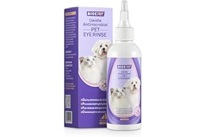 HICC PET Gouttes oculaires pour Chiens, 5.1 FL oz - Gouttes oculaires pour Chiens et Chats, apaisent Les Allergies oculaires, soulagent Les Yeux secs et nettoyant Les Taches de lar