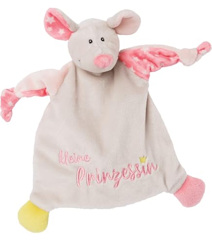 NICI 61584 Doudou lapin avec carotte 12cm dans un panier couleur pêche