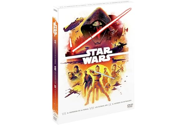 Star Wars Episodios 7-9 (DVD) (Ediciones remasterizadas): El Despertar de la Fuerza (The Force Awakens), Los Ultimos Jedi (The Last Jedi), El Ascenso de Skywalker (The Rise of Skywalker)