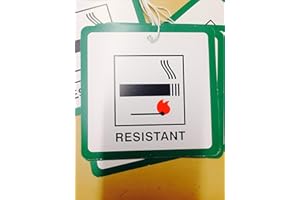 MM08ENN Furniture / Upholstery DL7 Fire safety Hanging Green Labels Tickets Pack of 5, 10, 20, 100 (Pack of 20)