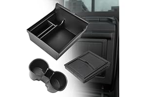 SYLANDA [Lot de 3] Pour Tesla Model 3 Y 2021 2022 2023 Accessoires Console centrale Organisateur Compartiment Boîte de rangement, Coques de Console, Accoudoirs, Boîte de rangement, Organisateur, Consoles
