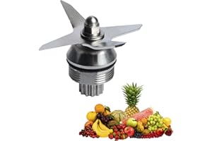 NUHFUFA Professionelle Nassmixer Klinge, Premium Edelstahl Material Mixer Messer Zubehör Kompatibel für Vitamix 32oz/64oz Container 5200 Serie Ersatzteil