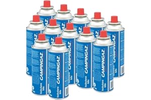 FYSHOP -Campingaz CP250 Cartucho de Gas con Válvula – 220 g | Gas Isobutano para Hornillos y Cocinas Portátiles | Combustible Outdoor Seguro y Fácil de Usar (12)