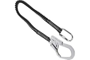 ESTINK Cuerda de Seguridad hasta 2500 kg Resistencia a la Fractura Protección contra caídas Cuerda elástica de Seguridad Adecuado para Escalada en Roca, Trabajo en Altura