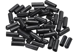 sourcing map Chaleur Rétrécissement Fin Capuchon 8mm ID x 25mm L 2:1 Étanche Électrique Fil Enveloppement Adhésif Doublé Scellé Tube Bouchons pour Fil Câble, Paquet de 50