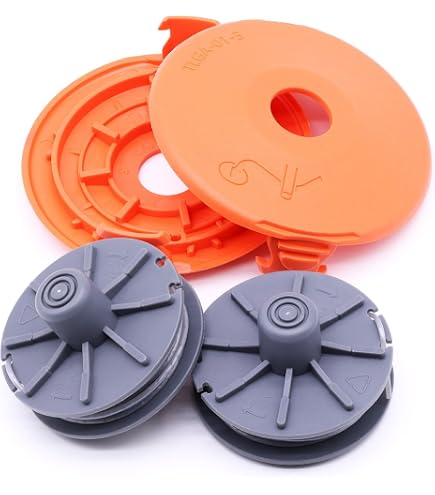 2x Spulenabdeckung Für SmallCut 300 - Ersatzteil Für Rasentrimmer, Orange