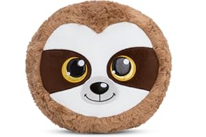 NICI cojín de Peluche GLUBSCHIS Perezoso Heywood 32 x 32 cm - Cojín de Peluche para bebés y niños pequeños, cojín Infantil para niños y niñas - 61368