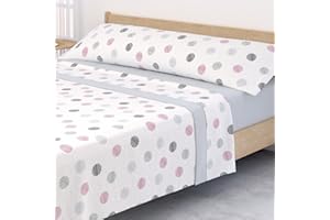 Victorio & Lucchino Juego de sábanas CORALINA - Modelo Luna (Gris, 150 Cm)