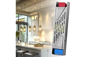 BRIMETI Transformateur 220V 12V Alimentation 300W 25A Ultra Mince Convertisseur 220V AC à 12V DC Adaptateur d'alimentation Basse Tension Transfo Constante Entrée LED Driver pour Ruban LED Bande