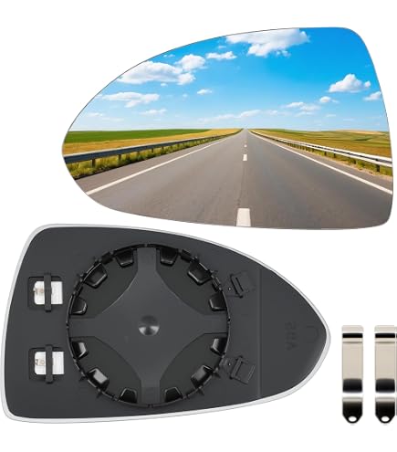 Right Side Wing Mirror Glass For Vauxhall Corsa 2001-2006 - Non-Heated, Wide Angle