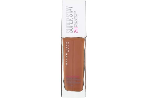Maybelline New York Foundation Superstay 24 Hour Longlasting Fond de teint léger résistant à l'eau et aux transferts, teinte 70, cacao, 30 ml