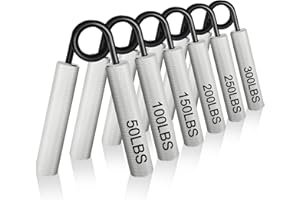 CRAZYROPE Hand Grip Antebrazo Ejercitar, Paquete de 4 o 6, 22.5 kg - 157.5 kg Fortalecedor de Agarre, Ejercitador de Manos para Antebrazo Fortalecer y Rehabilitacion Mano