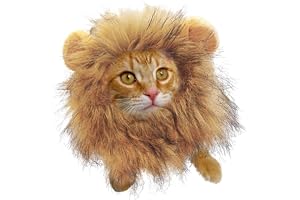 Lejonkatt kostym | Lejonperuk för valp - kattdräkter för halloween jul, tillbehör till kläder för lurviga husdjur