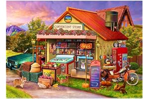 HUADADA jigsaw puzzles for adults 1000 piece jigsaw puzzles for adults Puzzles for Adults Kids Educational Games Home Decoration Colorful Jigsaw Puzzle (27.56" x 19.67") (Convenience store)