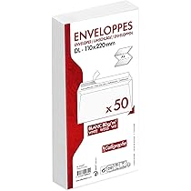 Buste Clairefontaine C6 114x162mm | Confezione Da 100 | Autoadesive | 80g/m&sup2;