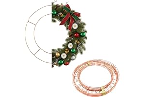 Zinca 10 Pack 12 Inch Metal Wire Wreath Frames | Sturdy Wreath Making Supplies | Durable Round Wire Wreath Ring Base for DIY Floral Crafts, Christmas & Seasonal Decorations