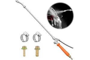 YEJAHY 73 cm Sprühstab – verstellbarer Ersatz-Universal-Sprühstab – Edelstahl 1/4'' 3/8'' Messing-Widerhaken – für Gärten, Obstgärten, Grüngurte