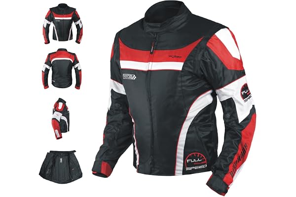 Moto CE Protections Textile Veste Blouson Manchon Démontable Gilet Termique