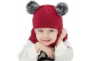 Vivi Idee® Kinder Schlupfmütze Schalmützen Sturmhaube Balaclava für Mädchen ab 3 Jahre Fleece Wollmütze Strickmütze Wintermütze Mädchen