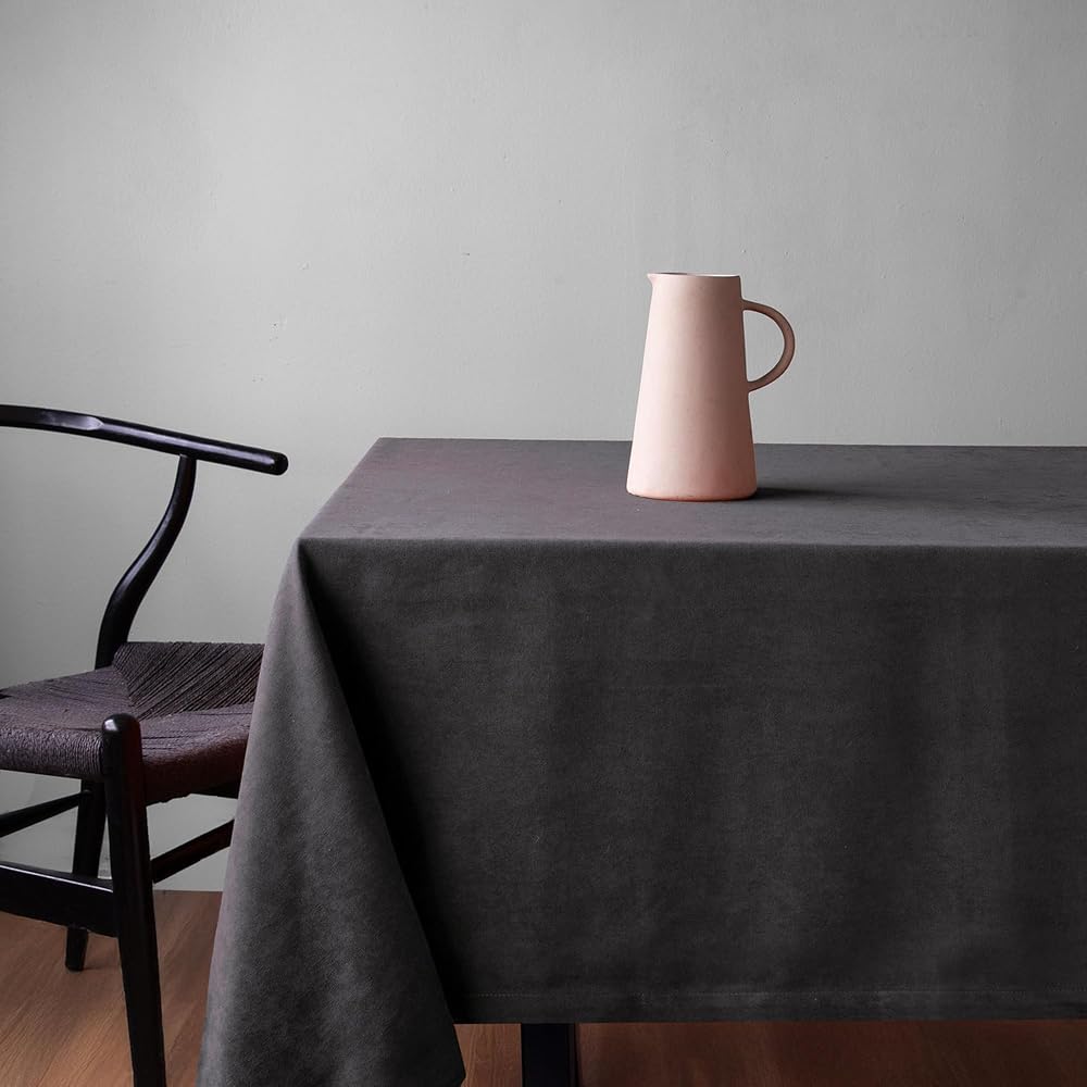 Gauze Fabric Design Safir Kadife Dokulu Dertsiz Ütü İstemeyen Yüksek Kaliteli Gri Masa Örtüsü