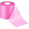 Nuanchu 29.5 Yards Foam Underwrap Tape Sports Pre-wrap Athletic Tape 2.76 Inch Wide Elastic Sports Prewrap Artificial Foam Underwrap for Wrist Elbow Knees Ankles (Pink)