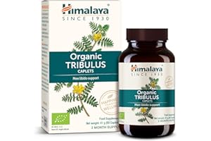 Himalaya Tribulus organico (Gokshura) per la salute maschile, libido, supporto urinario, resistenza, energia, 688 mg, fornitura per 2 mesi, 60 capsule