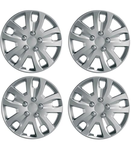 VW Up! 2012-on 14" Steel Wheel Trims Silver (x4) 1S0071454 - View #5